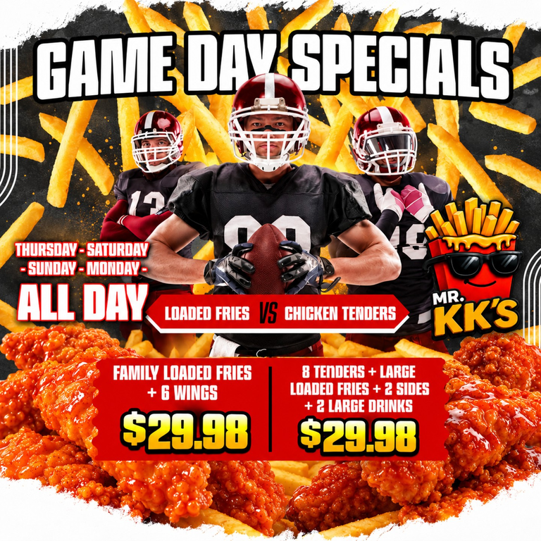 Football Game Day Family Special – $29.98