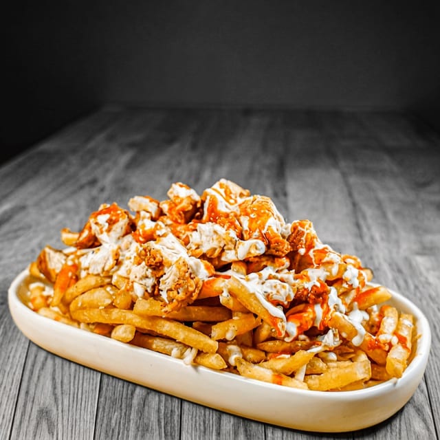 Buffalo Loaded Fries.